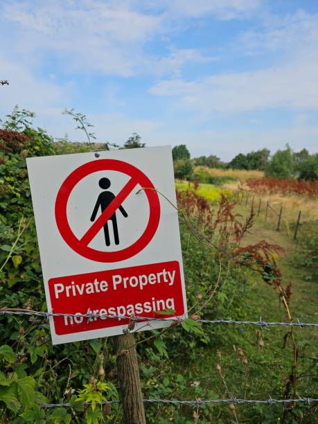 istock No trespassing sign in nature 1877094593