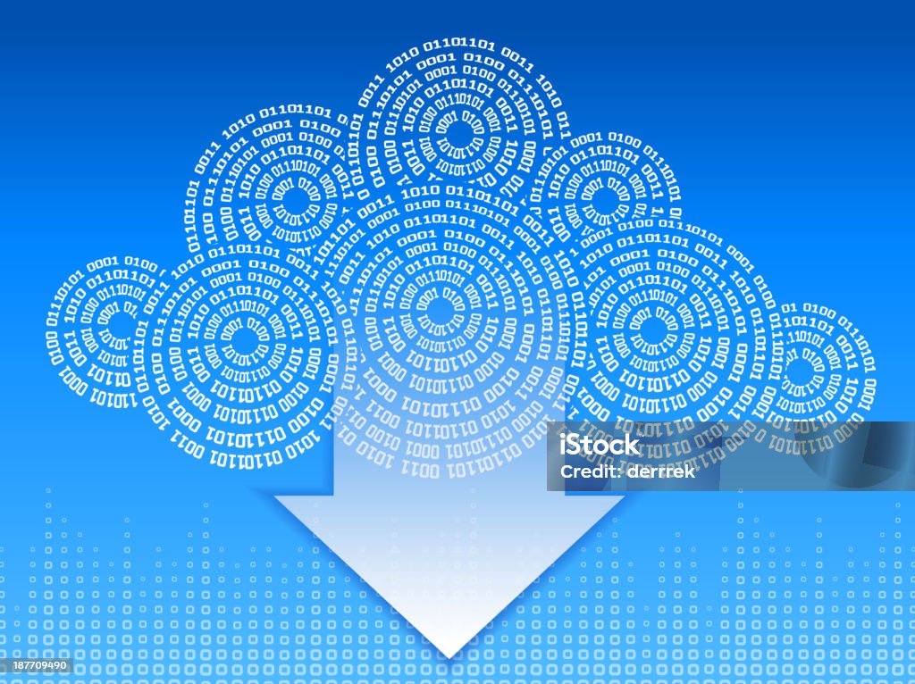 Облачные вычисления - Векторная гра�фика Абстрактный роялти-фри