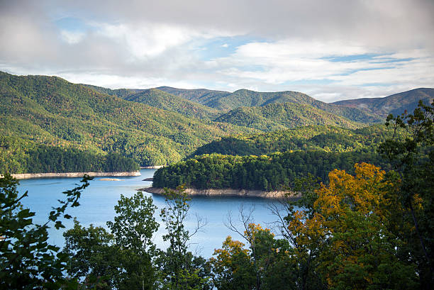 fontana lake vista - wnc stock-fotos und bilder