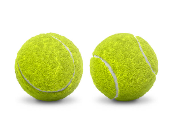 istock Tennis ball on white background 1877114883