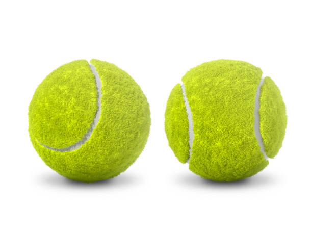 istock Tennis ball on white background 1877114890