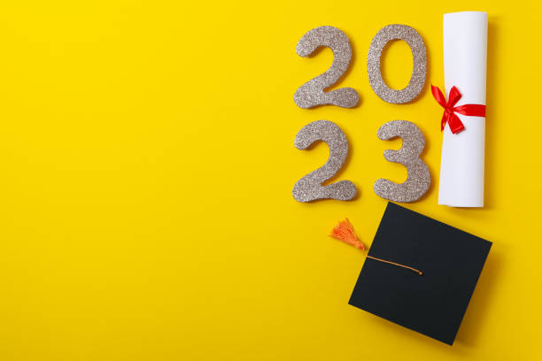 istock Graduation in high school and university concept, space for text 1877123268