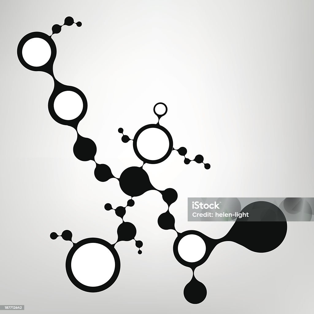 Estructura de la molécula de ADN - arte vectorial de ADN libre de derechos