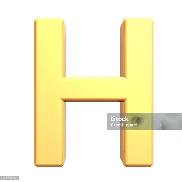 One Letter From Gold Alphabet Set Stock Photo - Download Image Now - Alphabet, Capital Letter, Characters