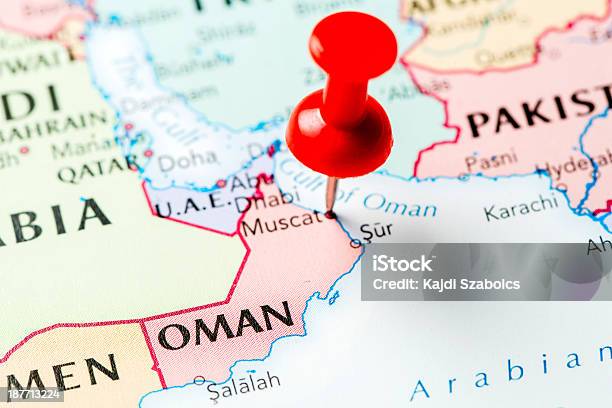 Map Oman Stock Photo - Download Image Now - Backgrounds, Cartography, City Map