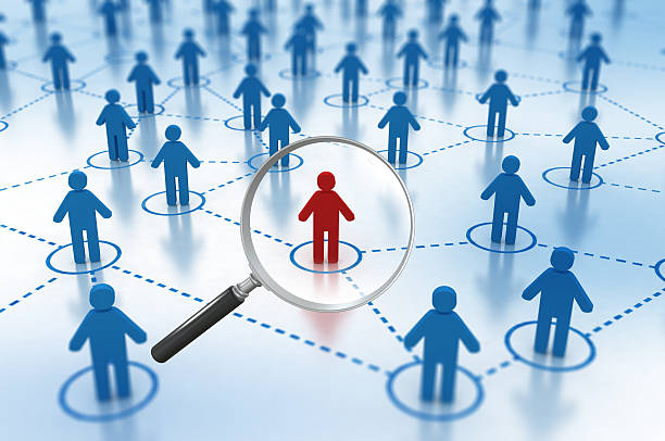 istock Social Network concept - individual in magnifying glass 187713460