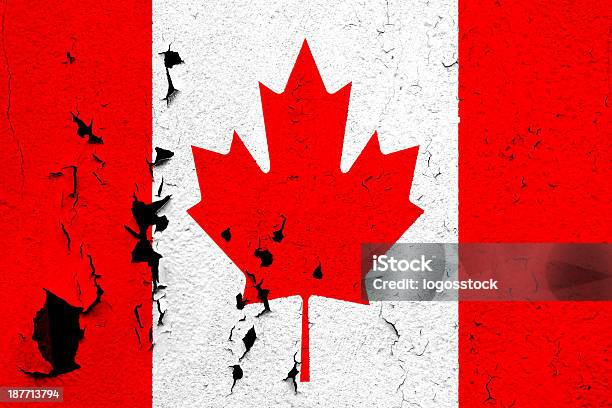 Bandiera Del Canada - Fotografie stock e altre immagini di Antigienico - Antigienico, Arte dell'antichità, Arte, Cultura e Spettacolo