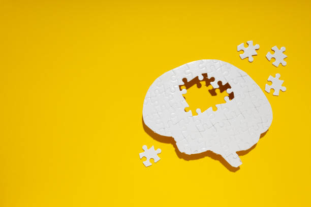 istock Dementia and parkinson's disease, ADHD, composition for head disease theme, space for text 1877140403