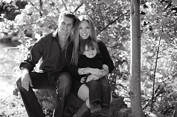 istock Beautiful Family Posing for Photo 187714042