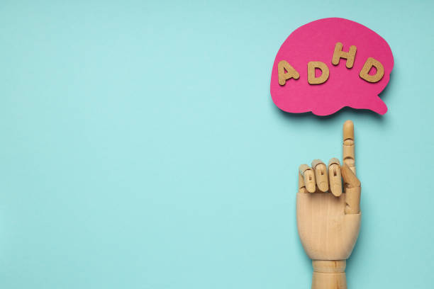 Dementia and parkinson's disease, ADHD, composition for head disease theme, space for text