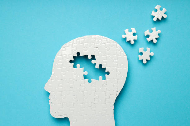 istock Dementia and parkinson's disease, ADHD, composition for head disease theme 1877142647