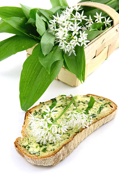 istock herb butter wild garlic (Allium ursinum) on bread 187714307