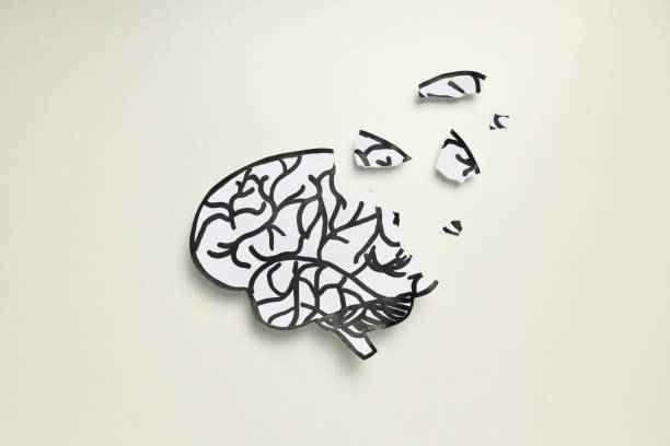 istock Dementia and parkinson's disease, ADHD, composition for head disease theme 1877146947