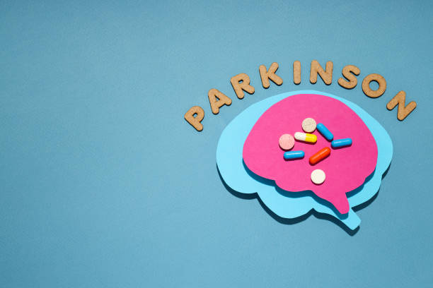 istock Dementia and parkinson's disease, ADHD, composition for head disease theme, space for text 1877148639