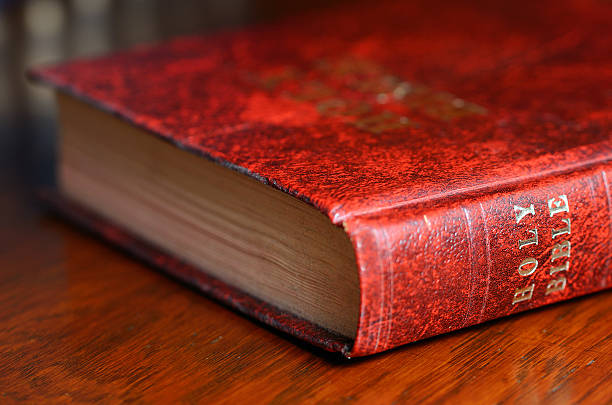 istock Holy Bible in leather cover 187715432