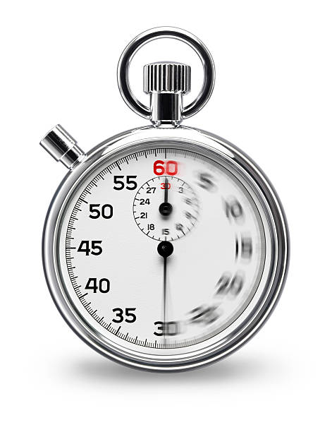 Stopwatch Analog stopwatch with blurred motion on white background (+ Clipping Path) minute hand photos stock pictures, royalty-free photos & images