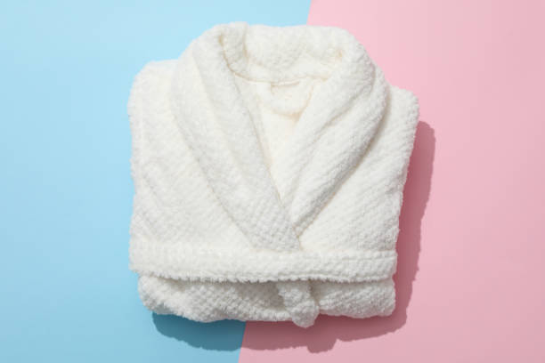istock Bath accessories and supplies, composition with bathrobe 1877173011