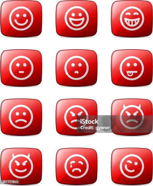 Facial Expressions Stock Illustration - Download Image Now - Anger, Anthropomorphic Smiley Face, Bizarre