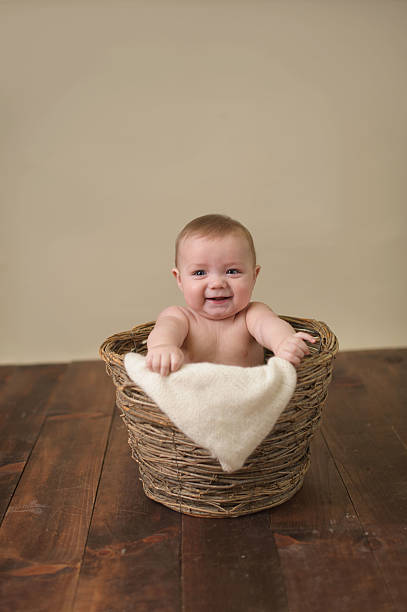 istock Baby Posing In bucket 187717875