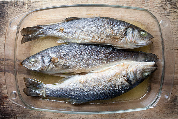 istock Sea bass baked 187718240