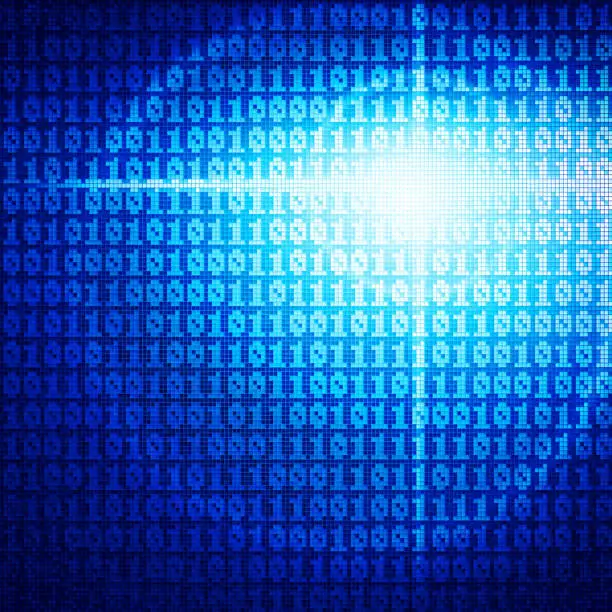 Vector illustration of Binary code