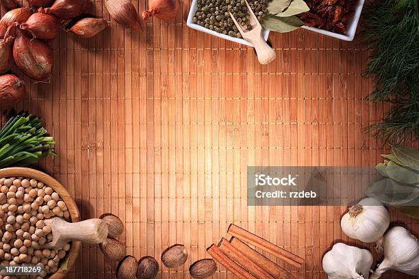 Composition Of Spices And Vegetables Stock Photo - Download Image Now - Baking, Bazaar Market, Beauty In Nature