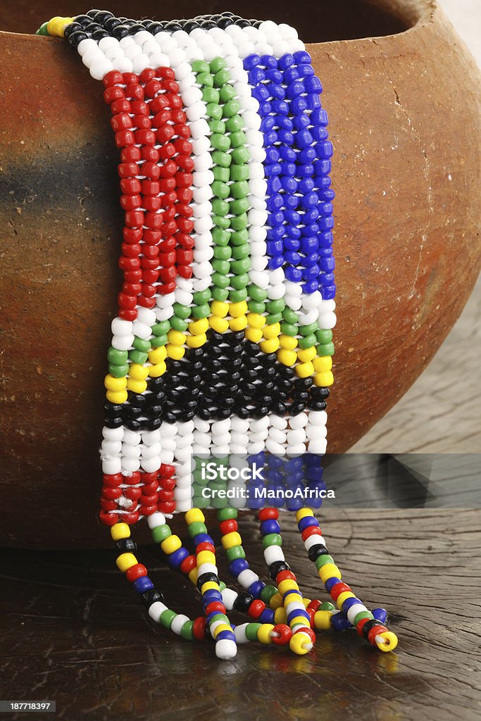 Contas Bandeira Sul-Africana - Foto de stock de Arte e Artesanato - Assunto royalty-free