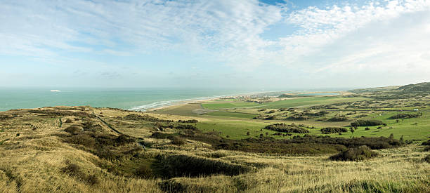 Calais coastline and countryside
