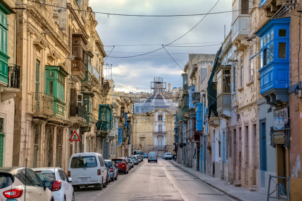 istock San Pawl street (near Birgu), Malta 1877195720