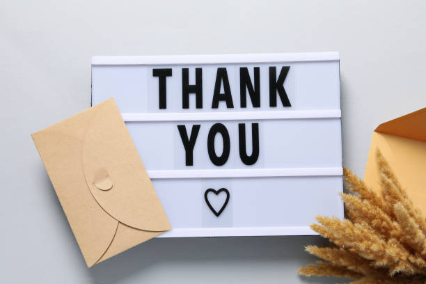 istock Words of gratitude, gratitude concept, text Thank you 1877196853