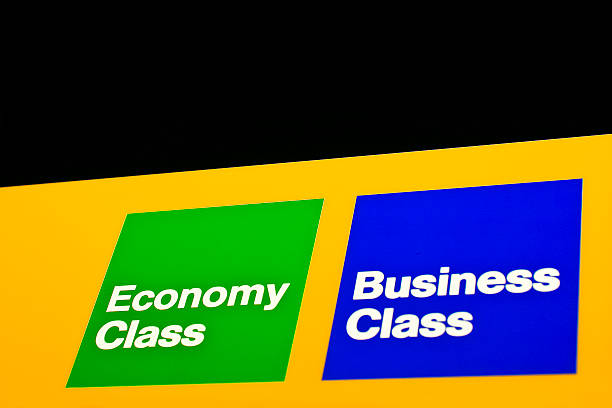 istock Neon Sign Economy and Business Class 187719849