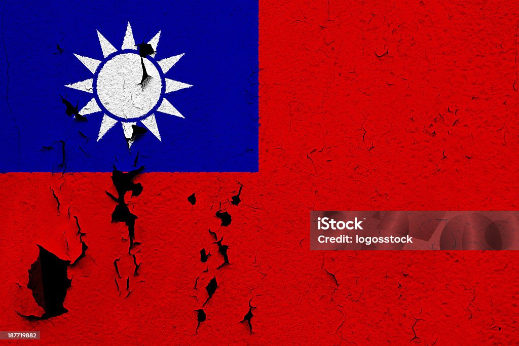 台湾国旗 - 3Dのロイヤリティフリーストックフォト