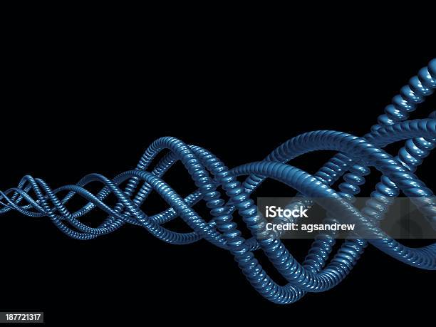 Hélice Azul Foto de stock y más banco de imágenes de ADN - ADN, Abstracto, Arreglo