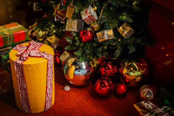 istock Christmas Tree Decoration in Living Room 1877220527