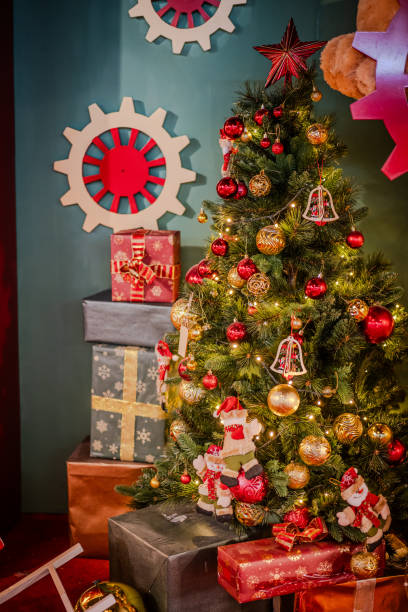 istock Christmas Tree Decoration in Living Room 1877222103