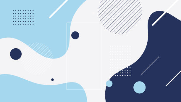 illustrazioni stock, clip art, cartoni animati e icone di tendenza di sfondo astratto blu e bianco dello strato di sovrapposizione dell'onda sfumata con elemento di forma geometrica e design dello spazio vuoto - parte di macchina immagine