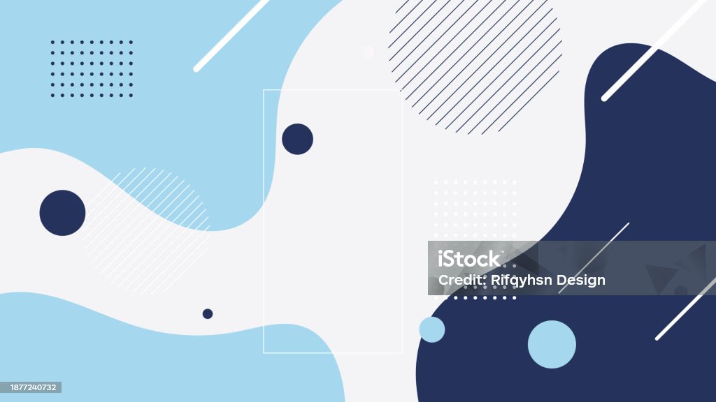 Abstract blue and white gradient wave overlap layer background with geometric shape element and blank space design - Royaltyfri Bakgrund vektorgrafik Abstract blue and white gradient wave overlap layer background with geometric shape element and blank space design - Royaltyfri Bakgrund vektorgrafik
