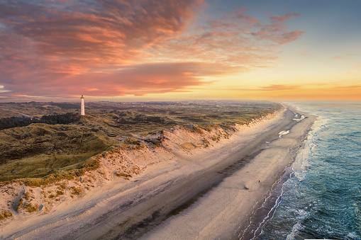 Lyngvig Fyr, Hvide Sande, Denmark:   Lyngvig Lighthouse was built in 1906. It is a major highlight of any trip to the Danish West Coast and offers a 360-degree view of the North Sea, Ringkøbing Fjord and surrounding area.