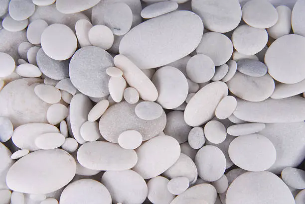 white pebbles stones background