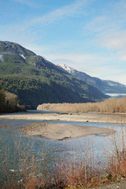 istock Squamish River during a fall season at the Brackendale Eagle Run vista point 1877317416