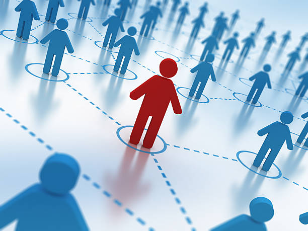 istock Social Network concept - individual in focus 187733475