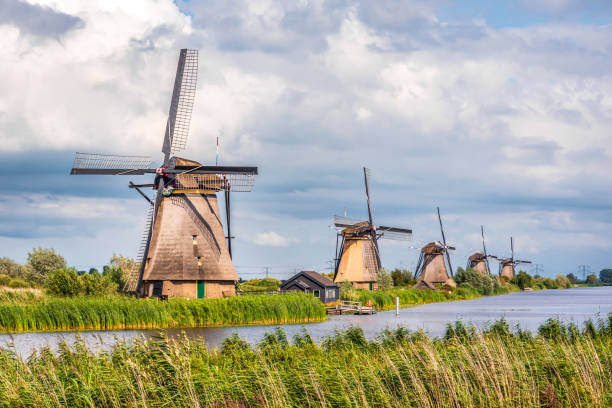 istock Kinderdijk windmills near Rotterdam, Netherlands. 1877346150