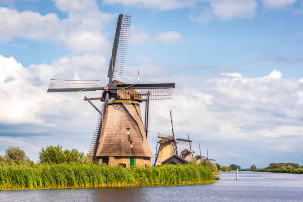 istock Kinderdijk windmills near Rotterdam, Netherlands. 1877346154