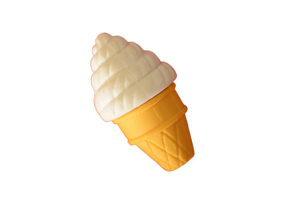 istock Toy ice cream isolated on a white background. 1877368898