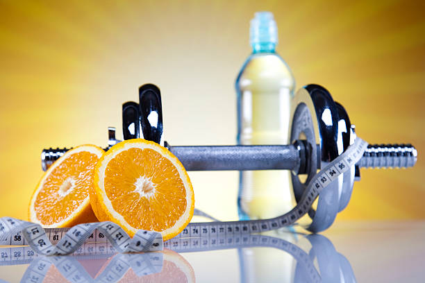 istock Fitness Food and sunset 187739225