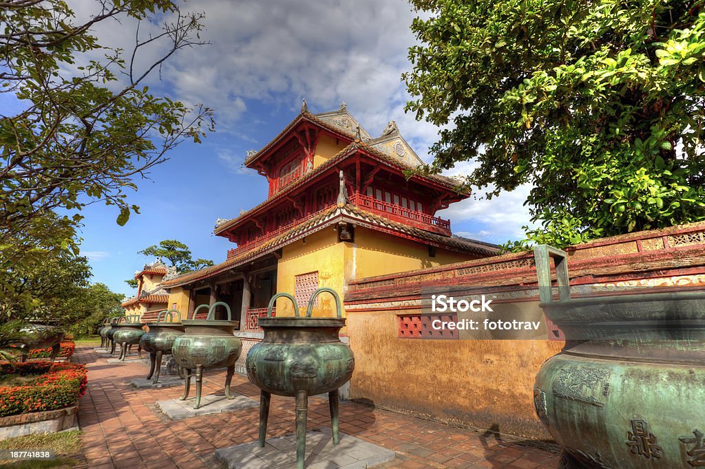 Building in the Imperial City of Hue, Vietnam Imperial city (citadel), Hue, Vietnam Huế Stock Photo