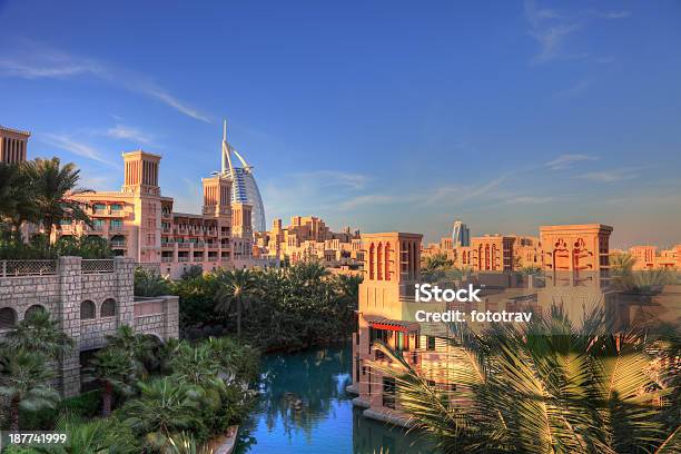 Madinat Jumeira Resort Arabic Style Cityscape Dubai Stock Photo - Download Image Now