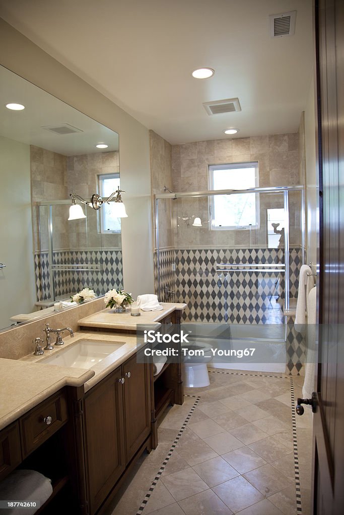 Novo banheiro - Foto de stock de Arquitetura royalty-free