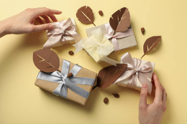 istock Autumn and fall season, fall season gift and present concept 1877437779