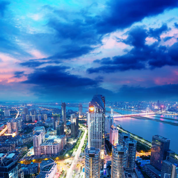 istock Bird view at Nanchang China. 187747377